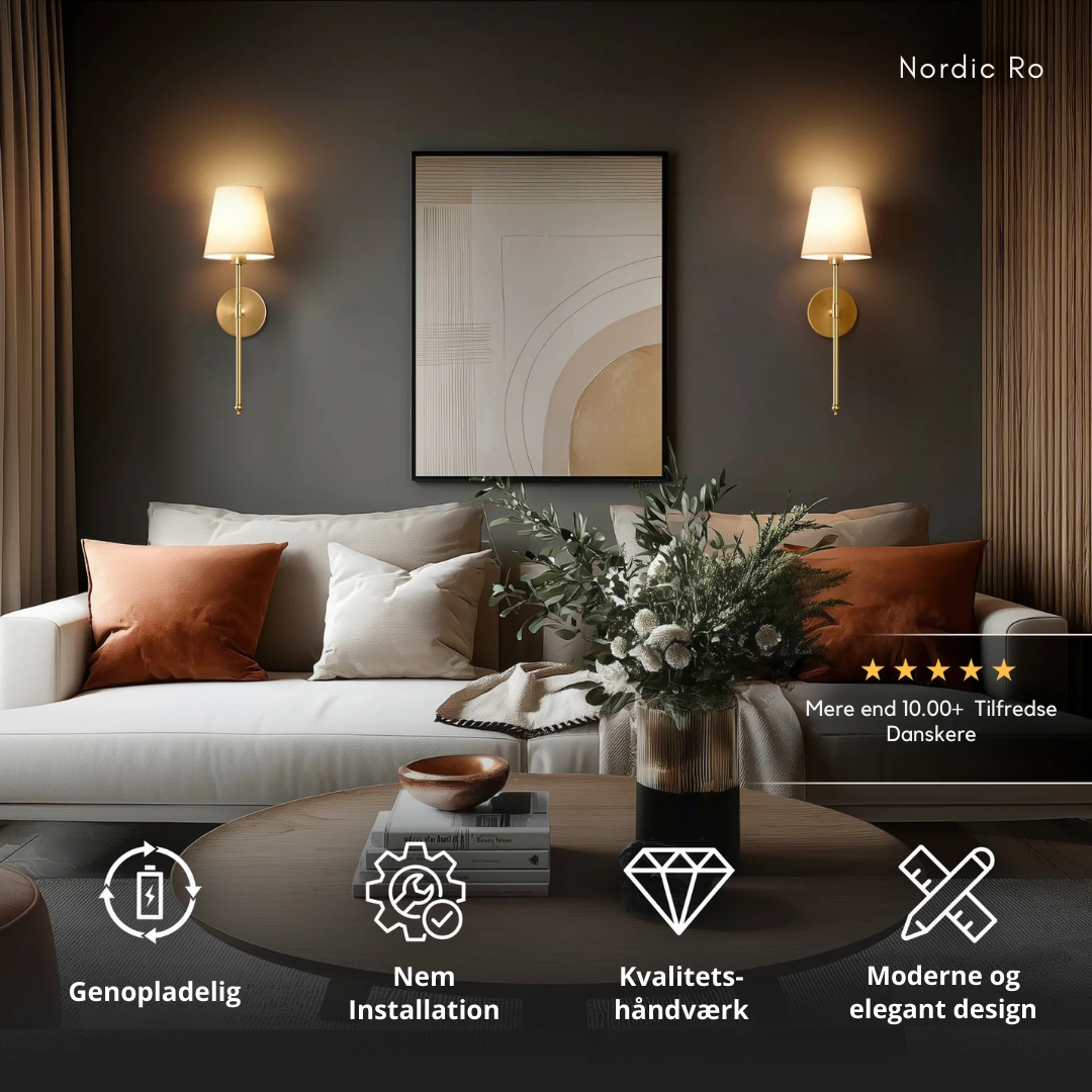 Nordic Ro Væglampe (trådløs)